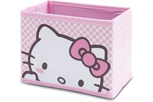 G-Ahora Kitty Collapsible Storage Box Kitty Cat Cosmetics Box Foldable Baskets Office Desk Room Decoration Kitty Makeup Holder for Women Girls(sto-kt)