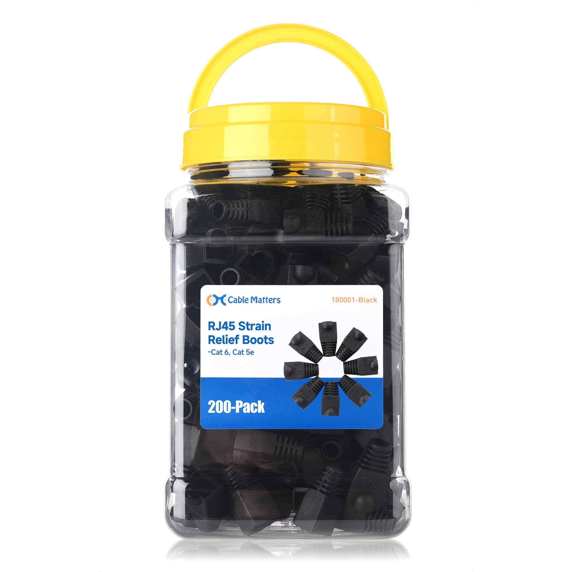 Cable Matters 200-Pack Cat6 / Cat5e RJ45 Strain