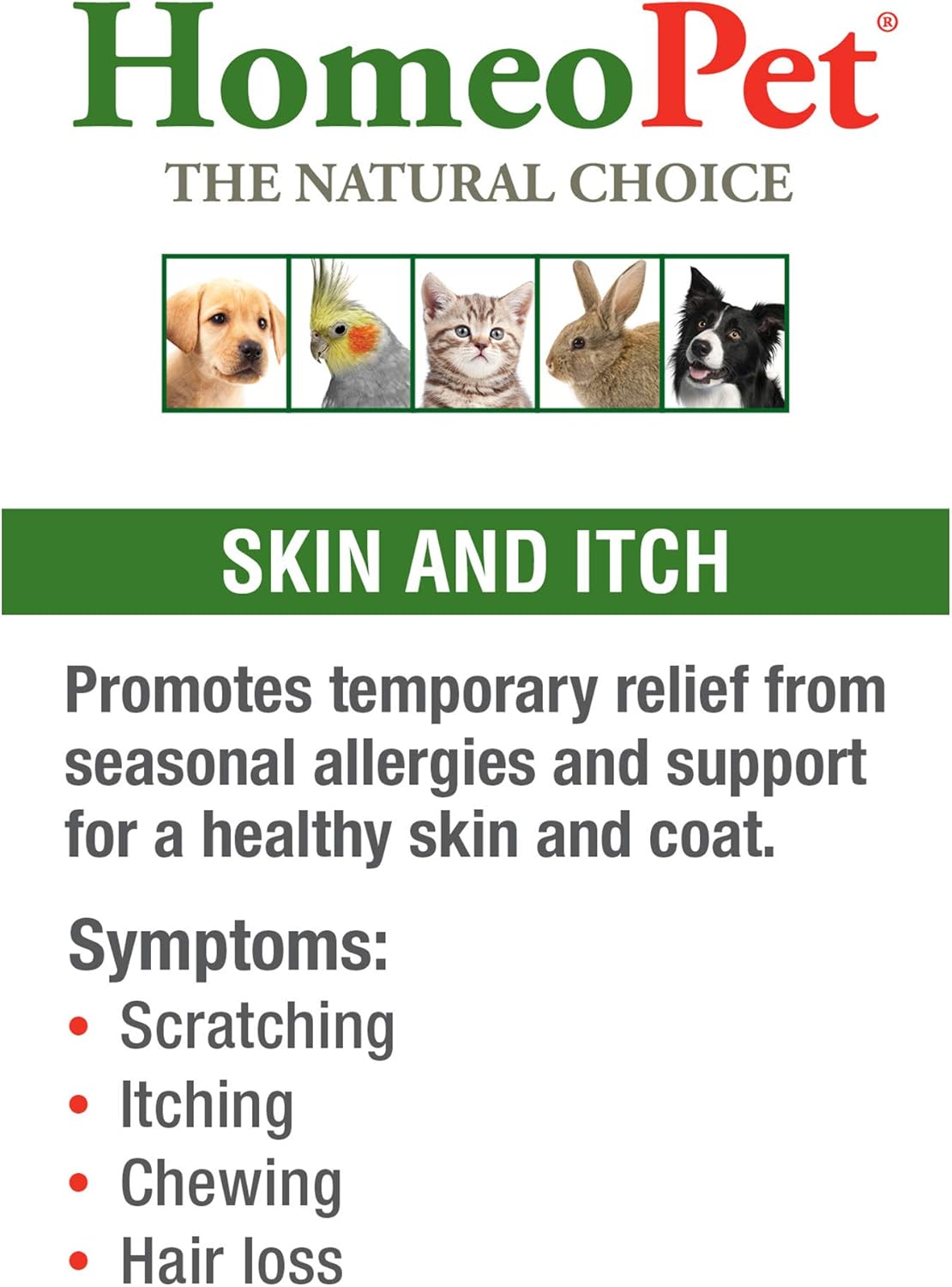 HomeoPet Skin & Itch Relief, 15 ml : Pet Itch Remedies : Pet Supplies