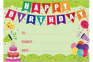 WhatSign 30PCS Happy Birthday Certificates for Students Birthday Award Certificates Gifts for Kids Classroom Birthday Certificates Student Birthday Gifts from Teacher Back to School Teacher Supplies