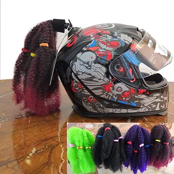 Amazon Com Hai Hong Helmet Pigtail Motorcycle Helmet Ponytail