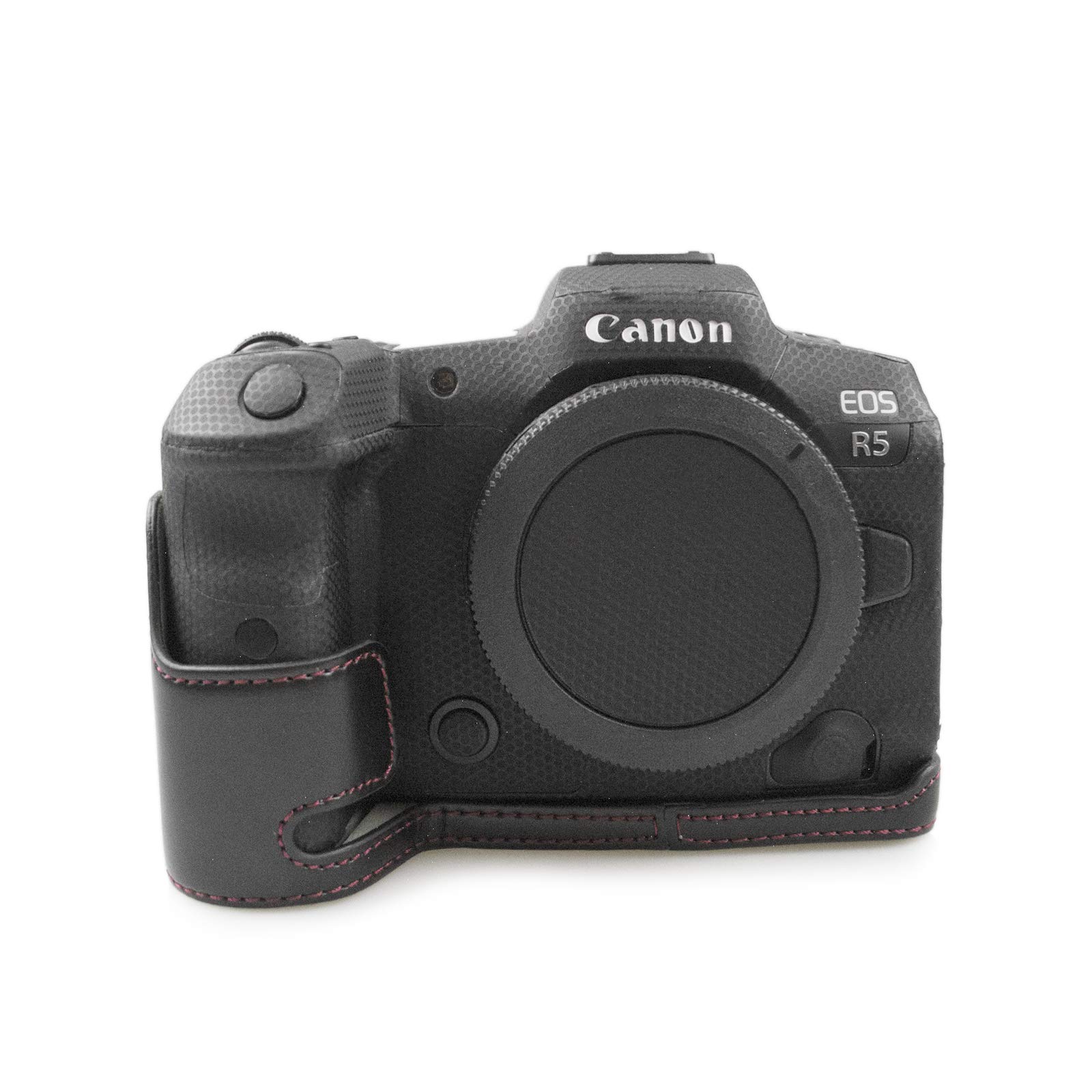 MUZIRI KINOKOO Canon EOS R5 Case, Camera Case for Canon EOS R5, Canon EOS R6 Case Grip Case Canon EOS R5 Protective Case-Black