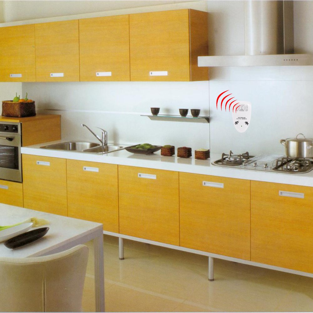 Ultrasonic Pest Repeller 3 Packs White Plug In Insect Control Indoor Electronic Repellent