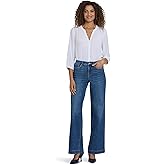 NYDJ Womens Petite Teresa Wide Leg