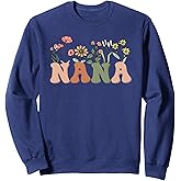 Raising Wildflowers Nana Plant Tee Funny Grandma Retro Sweatshirt