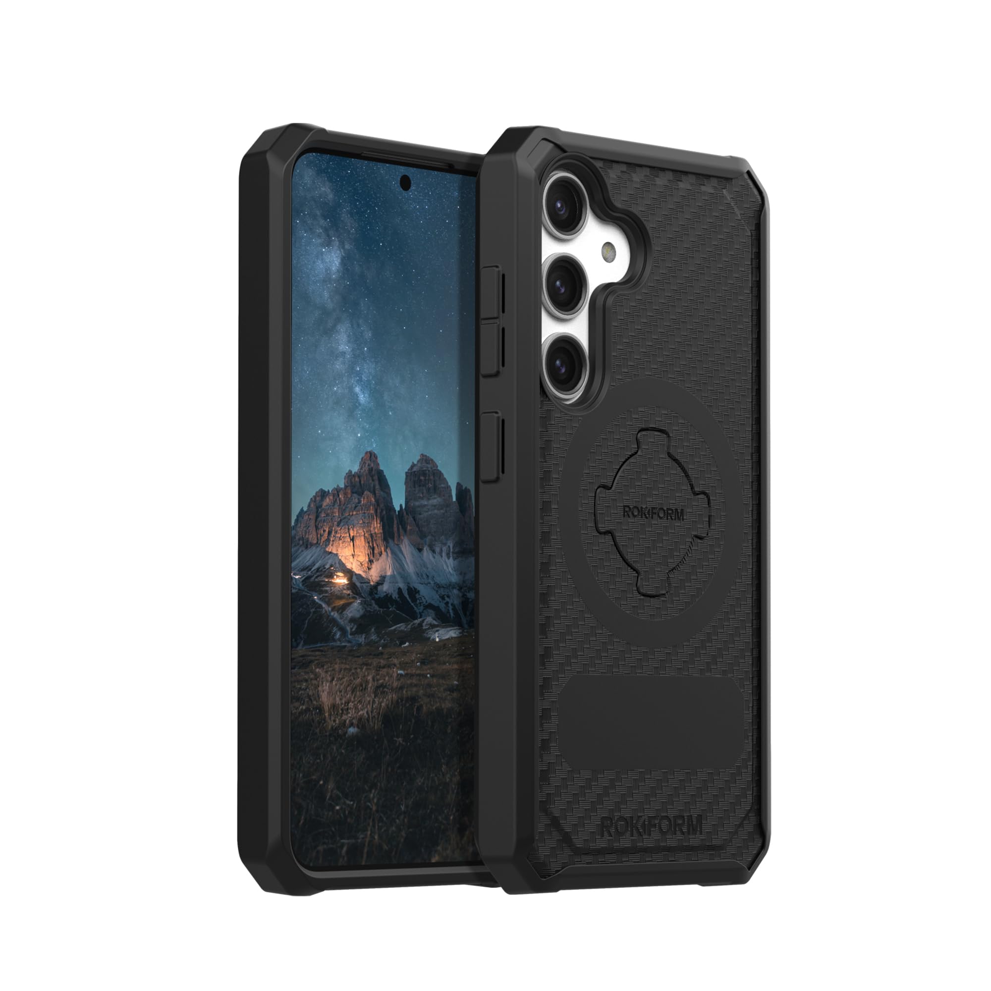 Rokform - Galaxy S24 Case, Rugged Series, Magnetic Case with Twist Lock, Drop Tested Armor (Black)
