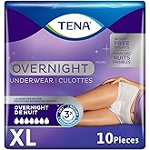 Tena Incontinence Underwear for Overnight, Unisex, XL (Pack of 10)