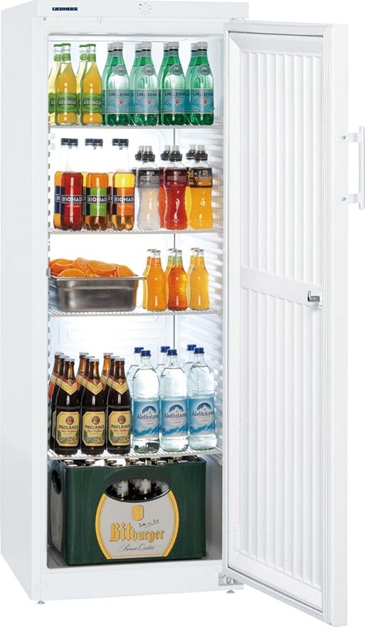 Liebherr FK 364 Kühlschrank, autonom, weiß, rechts, R600 a, Stahl, Kunststoff