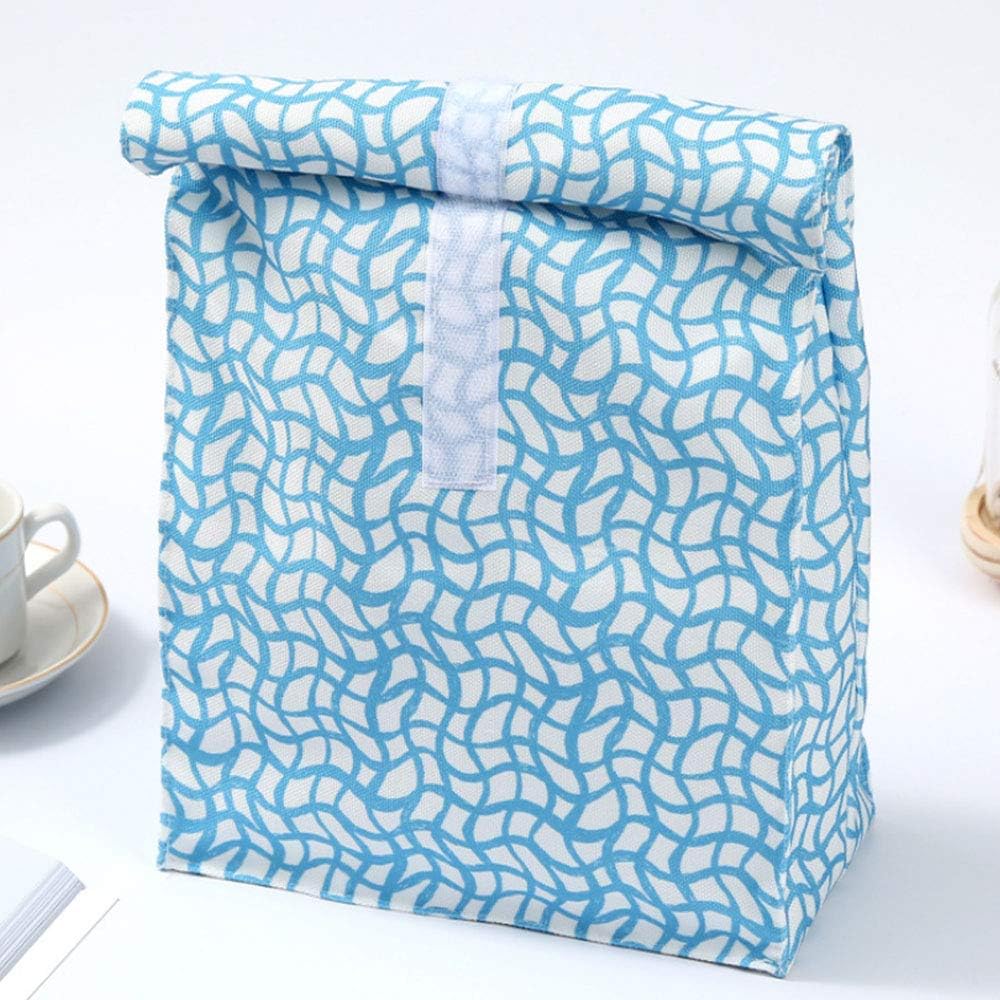 Callerpan Insulated Canvas Lunch Bag, Waterproof reusable Canvas Unique Lunch Box, Picnic Bag, School Bag .Canvas lunch bag, environmentally friendly degradable white aluminum film lunch bag