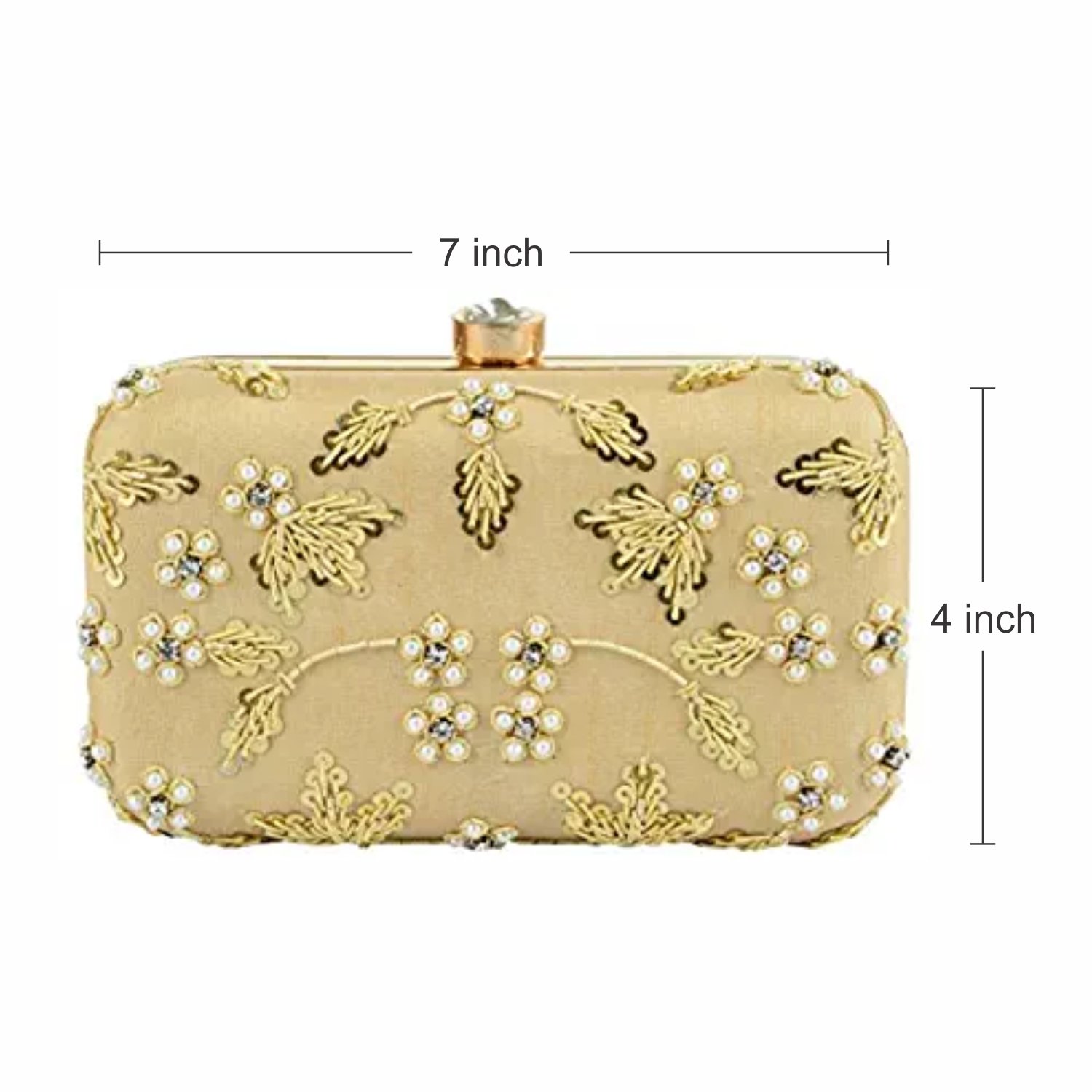 tooba women's pearl tree box clutch