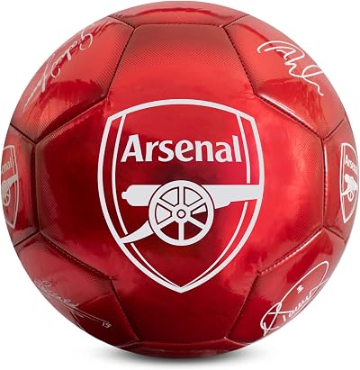 Hy-Pro Arsenal F.C. Classic Signature Football Size 5 Metallic Red