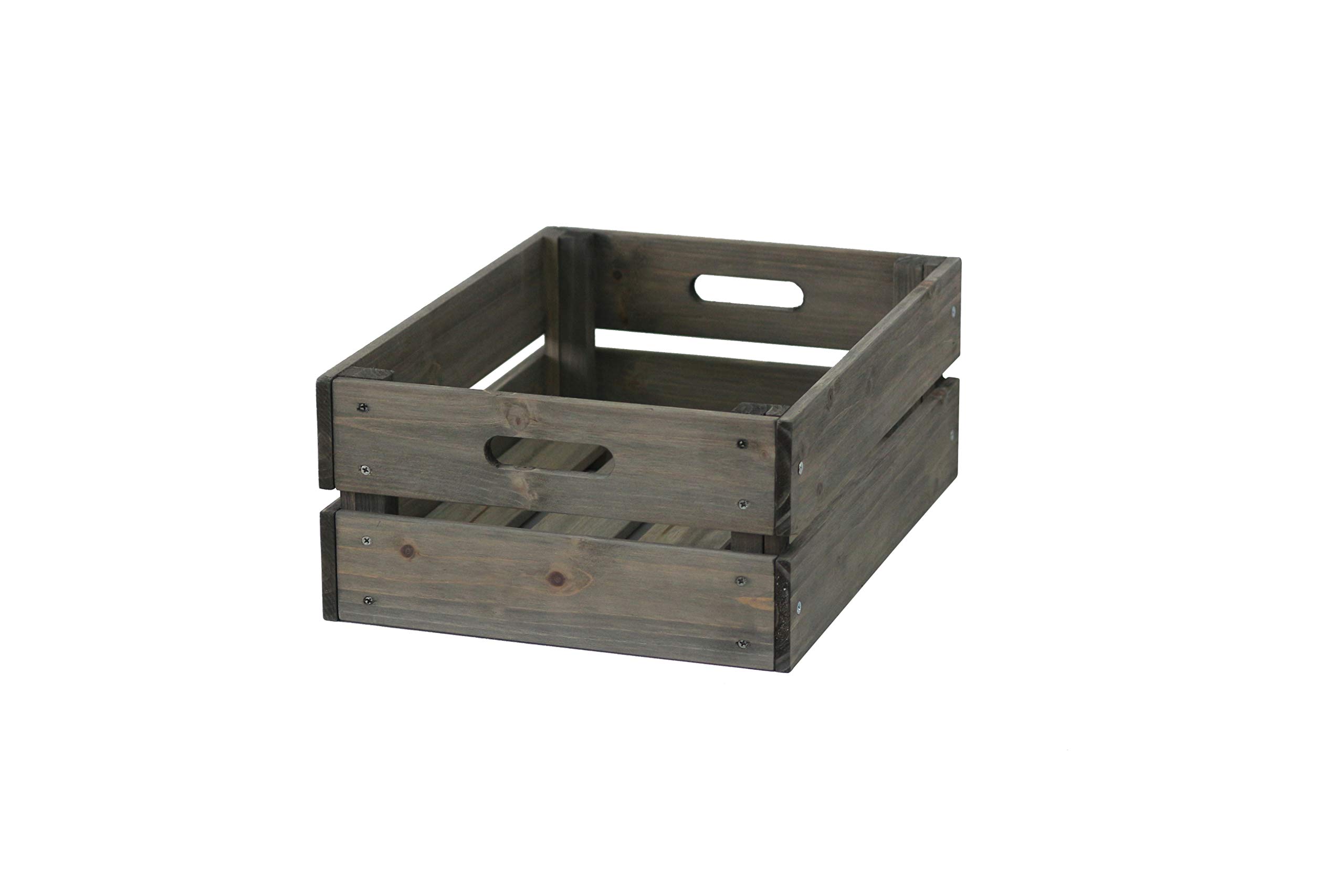 VegTrug Wooden Crate - Grey Wash