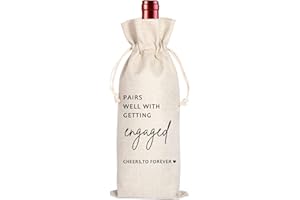 Maydvdv Engagement Wine Gift Bag|Engagement Gift|Engagement Gift for Couples|Gift for her|Engagement Gift|Bride Gift|Wine Bag for Getting Married(11MA15)