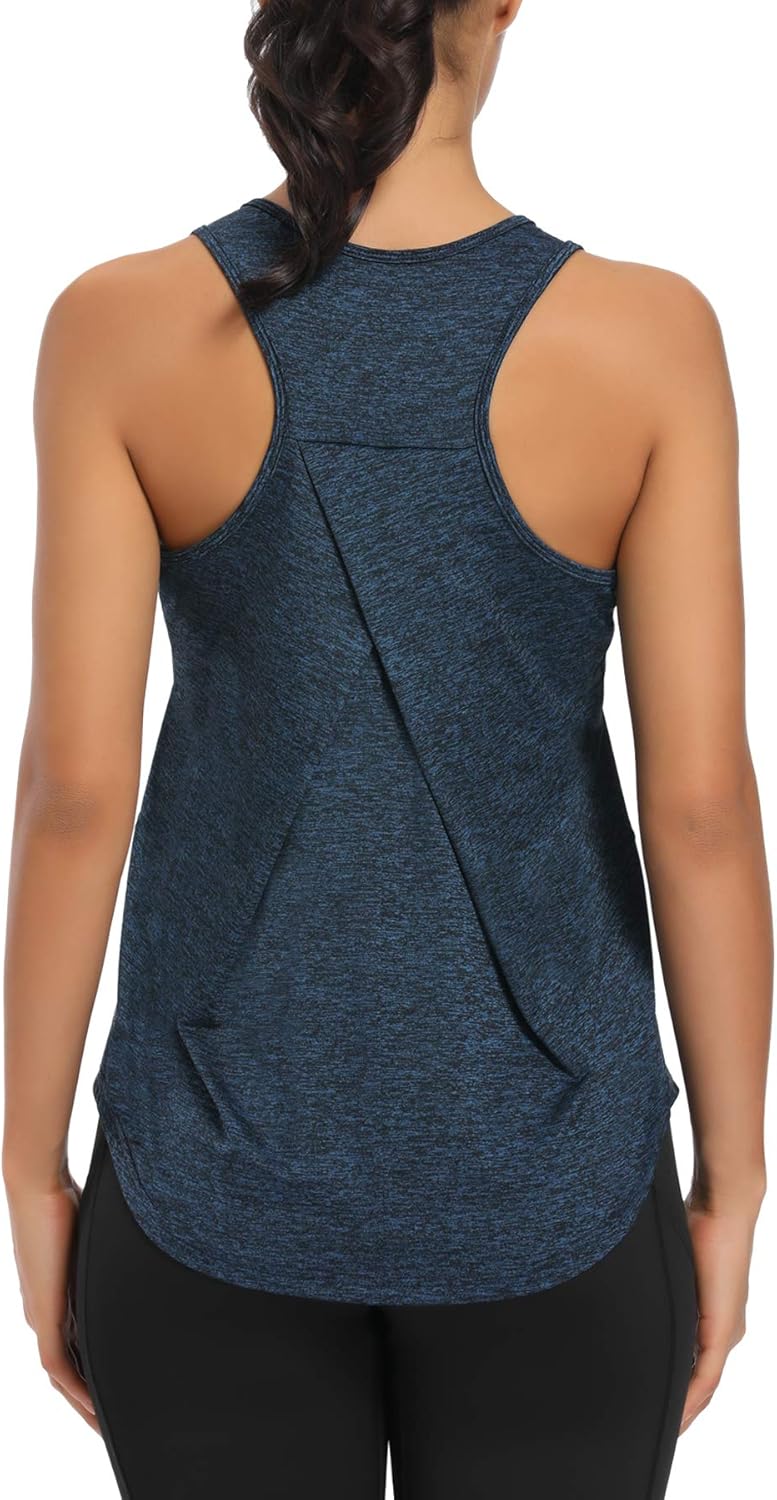 HLXFHB Workout Tank Tops for Women Gym Exercise Athletic Yoga Tops Racerback Sports Shirts: Clothing
