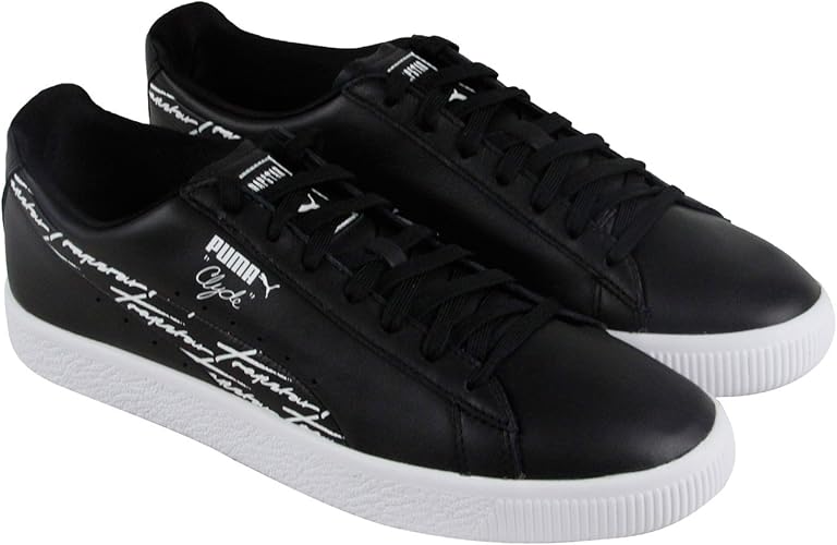 puma clyde black leather