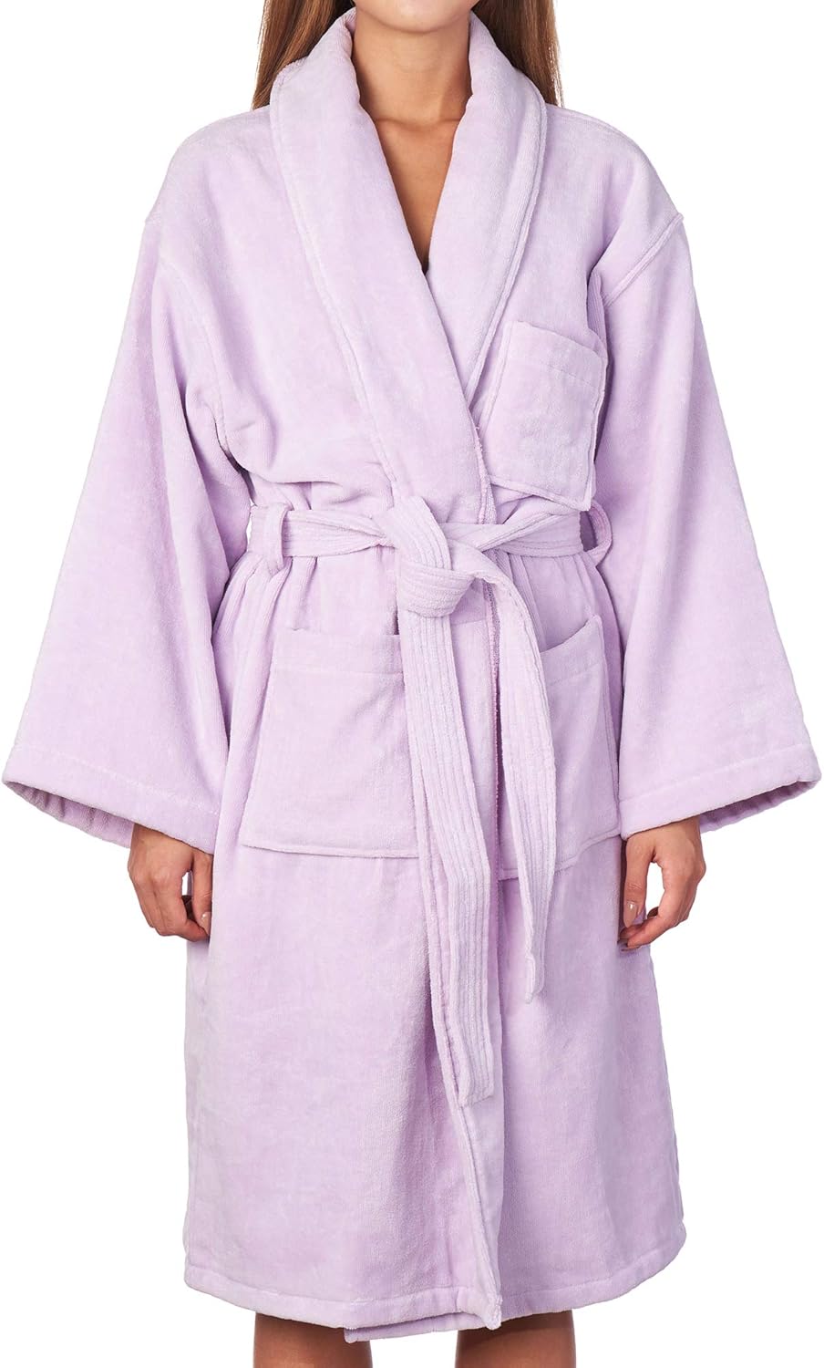Alpine Swiss Blair Womens Cotton Terry Cloth Bathrobe Shawl Collar Velour Spa Robe at  Women’s Clothing store