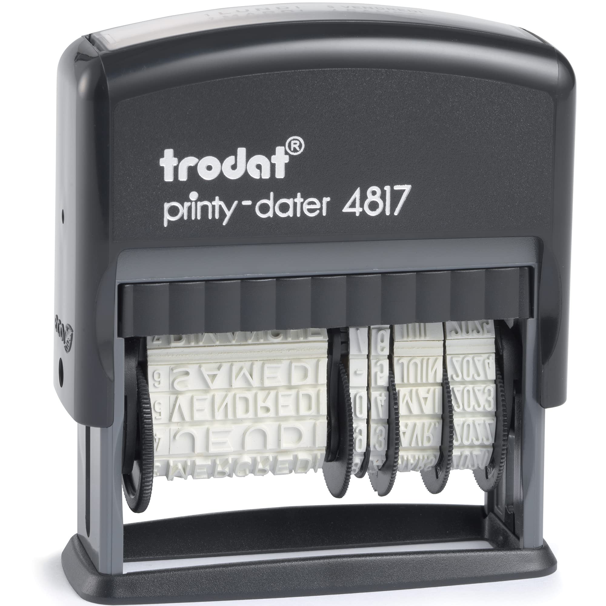 Trodat 4817B Black Date Stamp