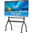 HKMLC Smart Board, 55" Interactive Whiteboard Built-in 4800MP Camera with Stand, All-in-One Digital Whiteboard with 4K UHD Touchscreen for Classroom Home Business Office
