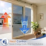 Lifetree Reflective Window Film Privacy & Anti Glare Silver 75x200cm view 3