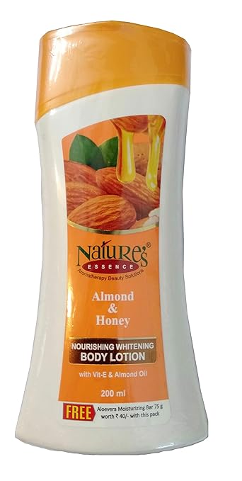 Nature's Essence Whitening Body Lotion, Almond and Honey, 200ml