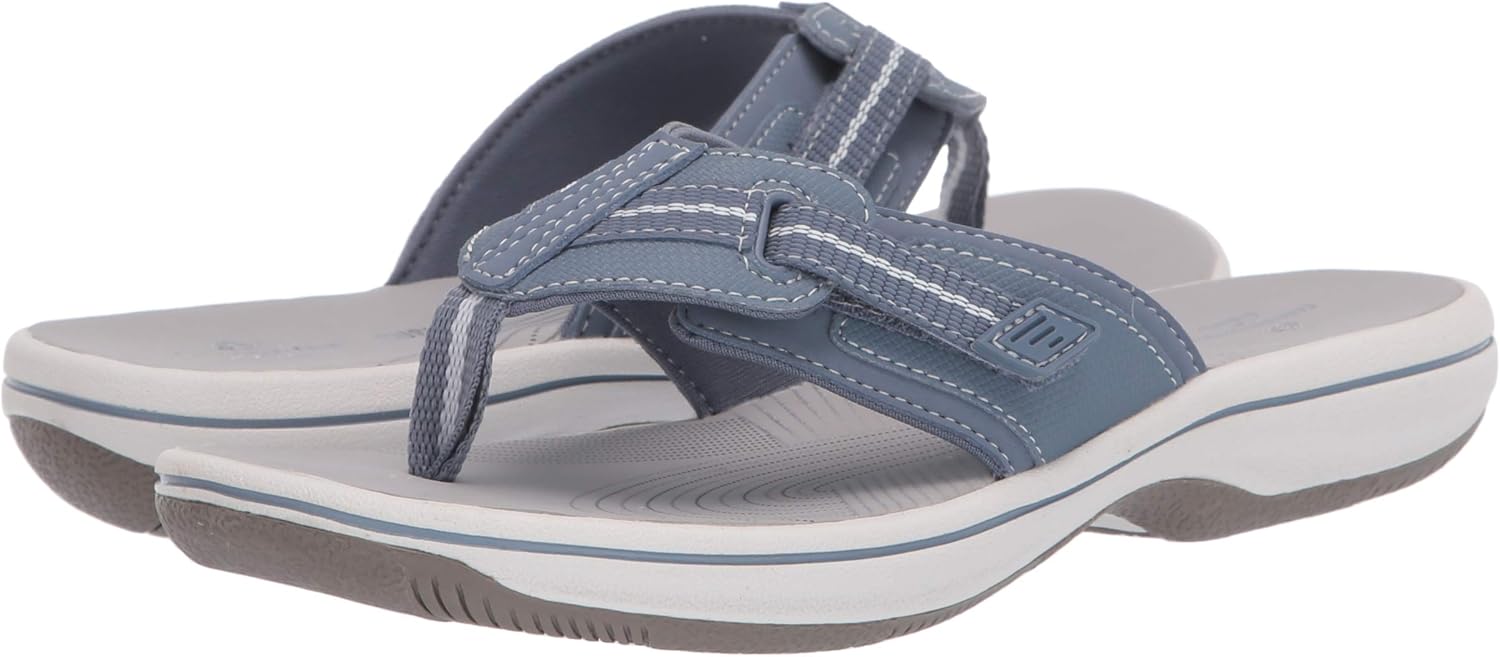 clarks womens brinkley jazz comfort flip flops