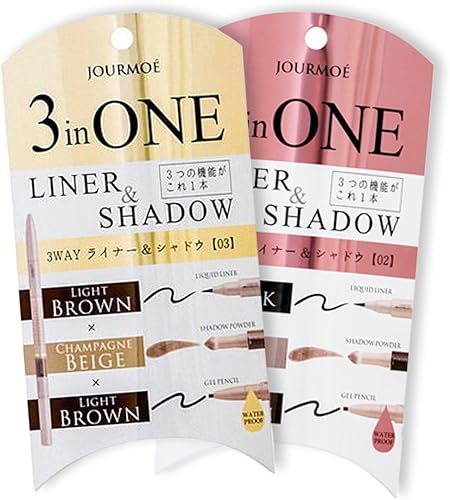 Amazon ジュールモエ 3way ライナー シャドウ 02ブラウン と 03 シャンパン セット ジュールモエ Jourmoe アイシャドウ 通販