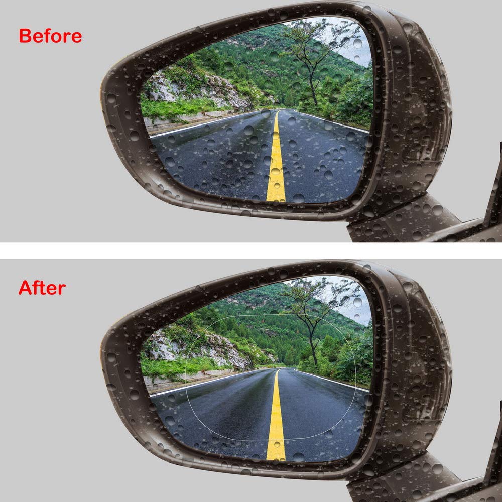 Car Blind Spot Mirror Film - 2 HD Anti-Fog Anti-Glare Anti-Scratch Waterproof Universal Auto Back Mirror Screen Nano Protective Films (13595mm)
