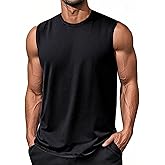 EKLENTSON Men's Tank Tops UPF 50+ Sleeveless Shirt Lightweight Cooling Muscle Tee Sun Protection Quick Dry Workout Shirt