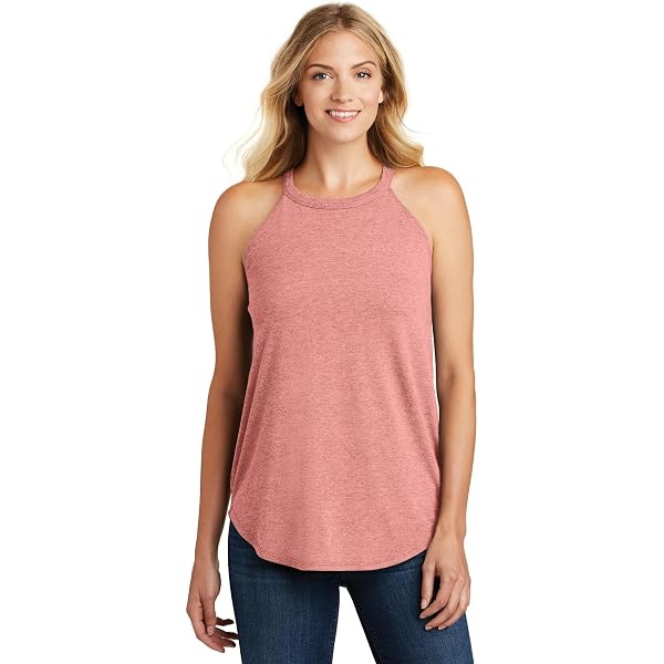 Next Level Women's Racerback Tank - Soft Cotton Blend, Orange Mint, XS Size