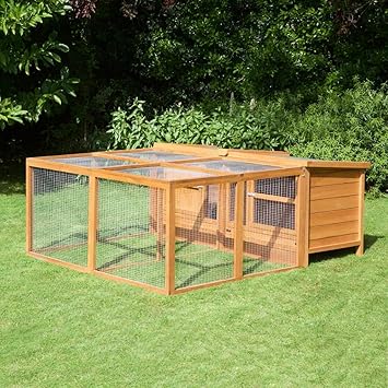 rabbit house with run