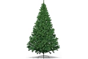 7 Ft Artificial Christmas Tree for Home, Office and Party Decoration, Holiday Xmas Tree with 1300 Branch Tips, Metal Hinges &