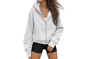 AUTOMET Womens Zip Up Hoodies Fleece Jackets Oversized Sweatshirts Fall Fashion Outfits 2025 Sweaters Winter Clothes