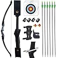 SOPOGER Archery Bow and Arrow Adult - Takedown Recurve Bows Archery Set for Adults Youth Beginner 20lbs 30lbs 40lbs Left and Right Handed Outdoor Target Practice Hunting