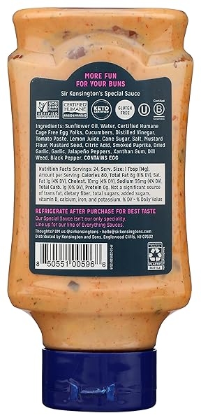 SIR KENSINGTON’S MAYONNAISE SPECIAL SAUCE, 12 OZ (PACK OF 6)
