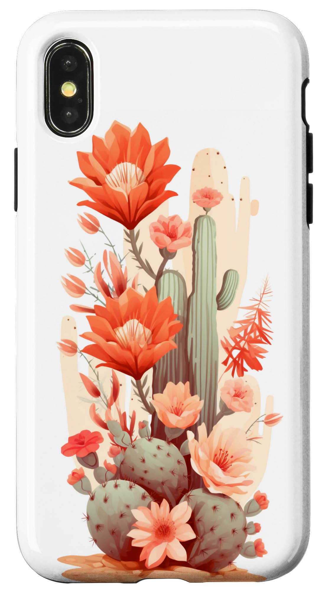 iPhone X/XS Cactus Botanical Desert Western Boho Modern Terracotta Case