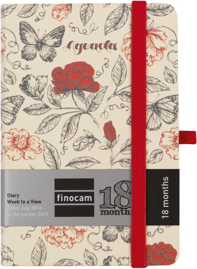 Finocam 18-Month 2018-2019 Weekly View Landscape multilingual Diary
