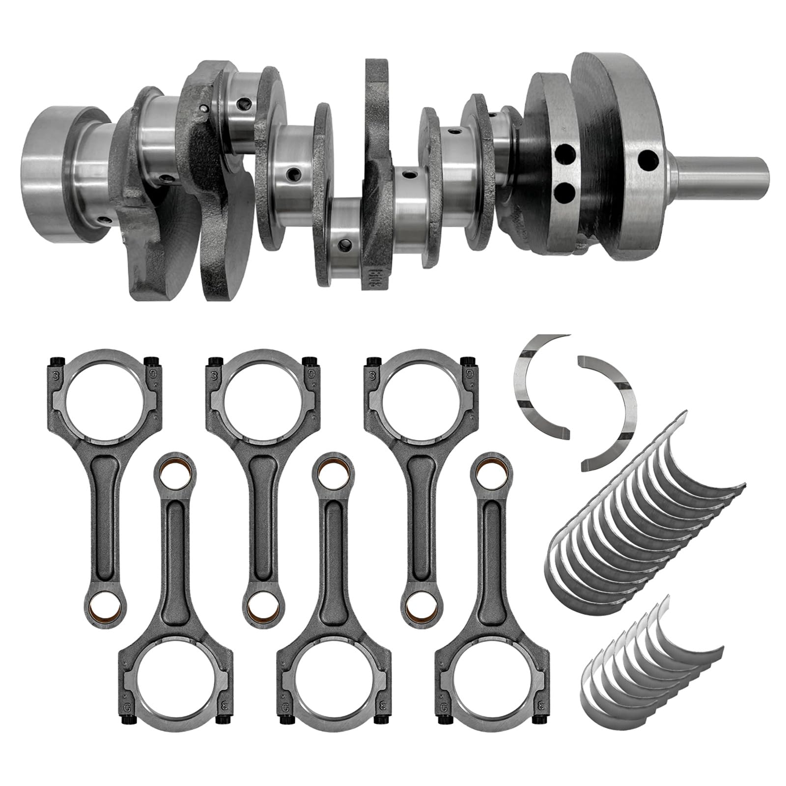 Photo 1 of **DIRT**Buxatina G6DH 3.3L Engine Crankshaft Connecting Rods with Bearing Kit for H-yundai Santa Fe Azera 3.3L 2013-2019, for KIA Sedona Sorento 3.3L 2011-2019 623R63CA0A 623R6-3CA0A 23110-3CFA0 23510-3L100