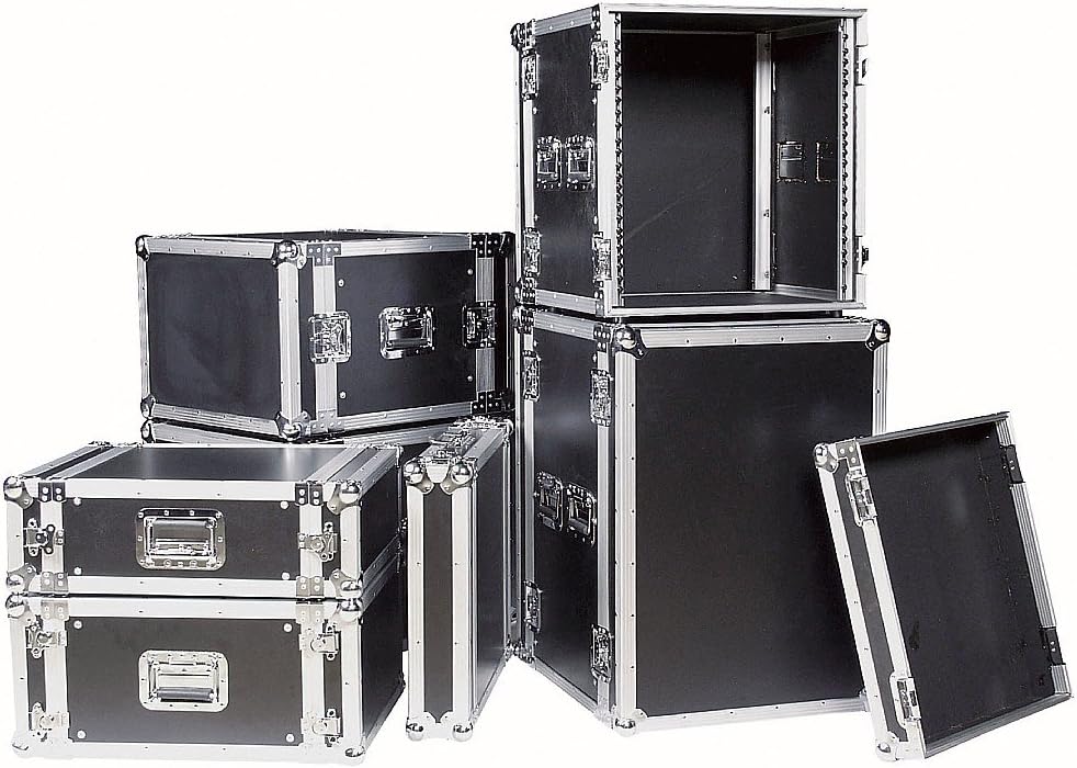 19 Rack - Flightcase 12 HE, Double Door"