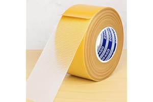 ZOMPAGO Heavy Duty Double Sided Tape Extra Strong - 2inx66FT Clear Mounting Tape for Wall Decor, Office Supplies, Carpet Fix, Home & School Use - Weatherproof, High Adhesive, Mesh Reinforced Tape