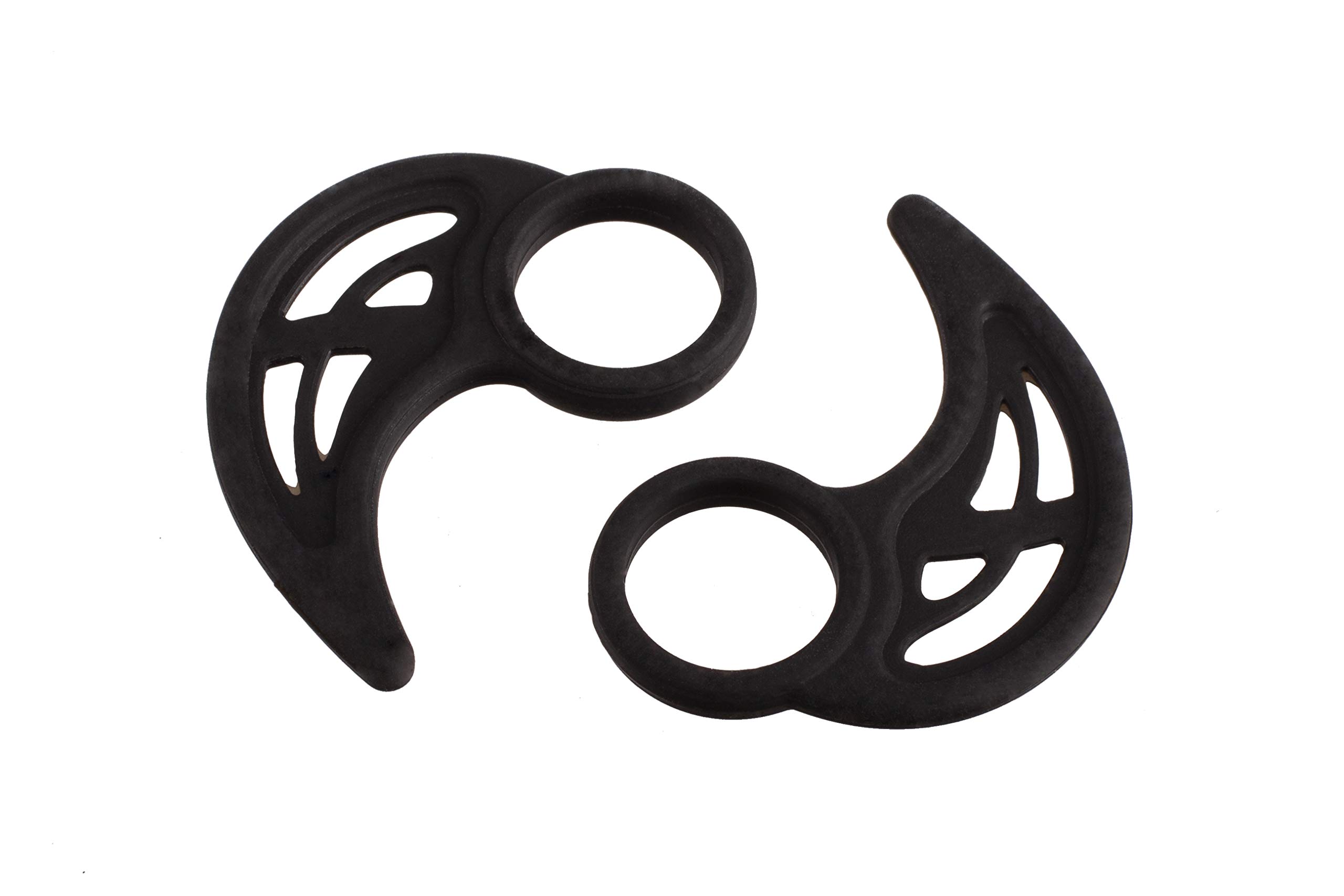 Xcessor 4 Pairs (8 Pieces) Universal Silicone Earhooks. Earphone Accessory for Sports. Compatible with the most Popular In-Ear Headphones. Black