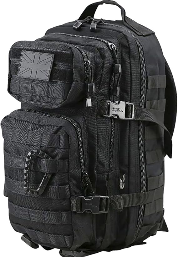 Kombat British Army Day Pack Sack Combat Rucksack Bergen Molle Black