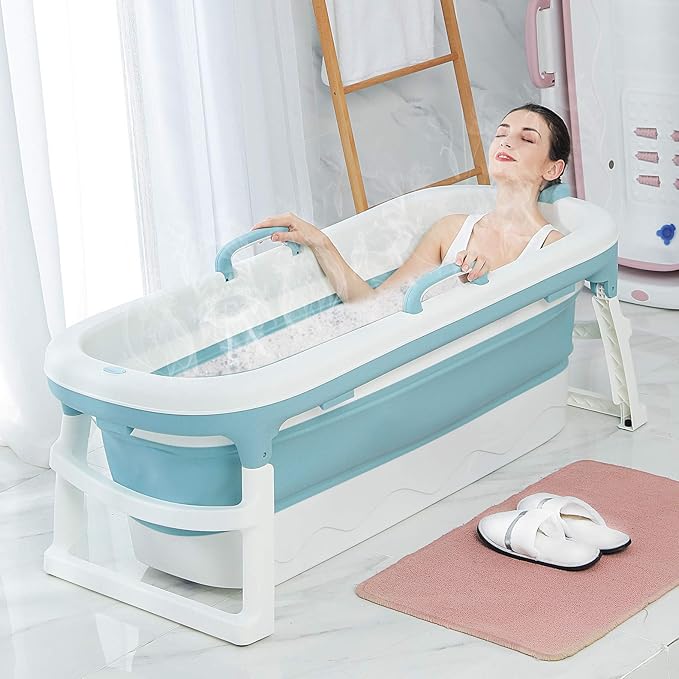 Portable Bathtub for Adults, Foldable Children Tub Household Bath Basin