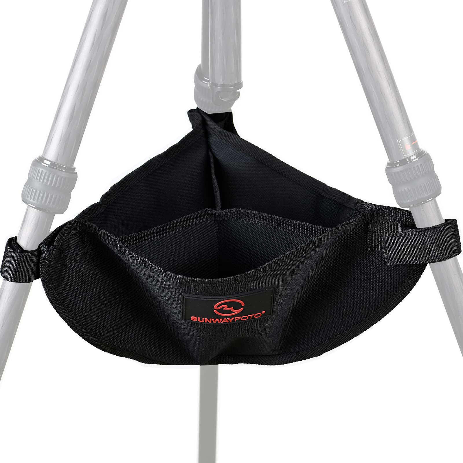 SUNWAYFOTO TSB-01 Tripod Weight Stone Bag Heavy Duty Sandbag Butler Pouch to Tripod Legs, Black