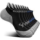 BULLIANT Men Ankle Socks 8Pairs Active Running Socks Cushioned No Show Breathable Wicking-Arch Support