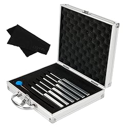 QIYUN Tuning Fork Set of 6, 528 Hz Tuning