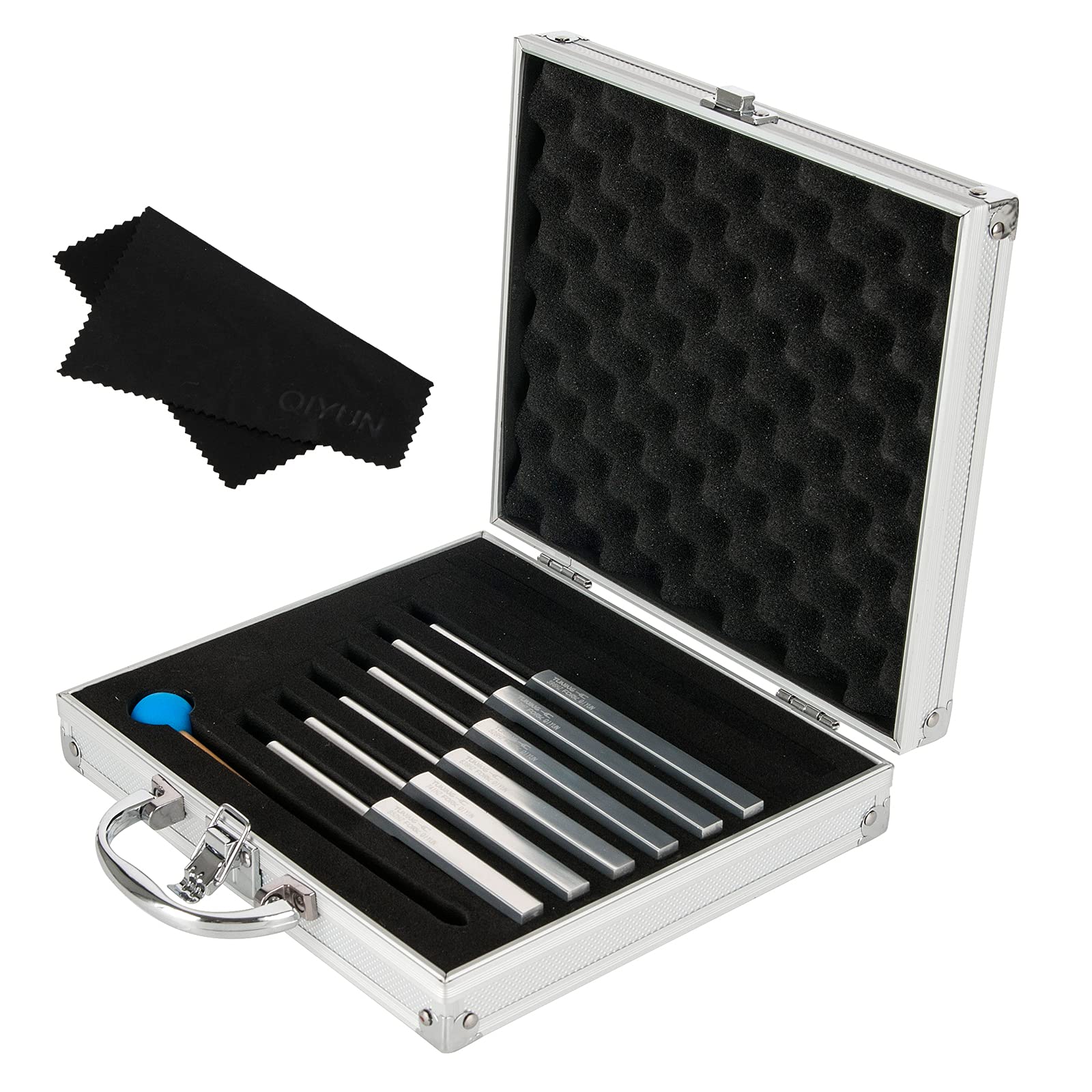 QIYUN Tuning Fork Set of 6, 528 Hz Tuning