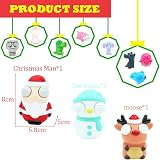 HONGCI 3Pc Funny Santa Deer Snowman Pop Out Eyes Squeeze Toy Fidget Stress view 2