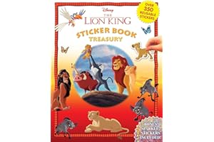 Disney Lion King Sticker Book Treasury - Activity Books for kids, 350 reusable stickers, 96 pages of fun