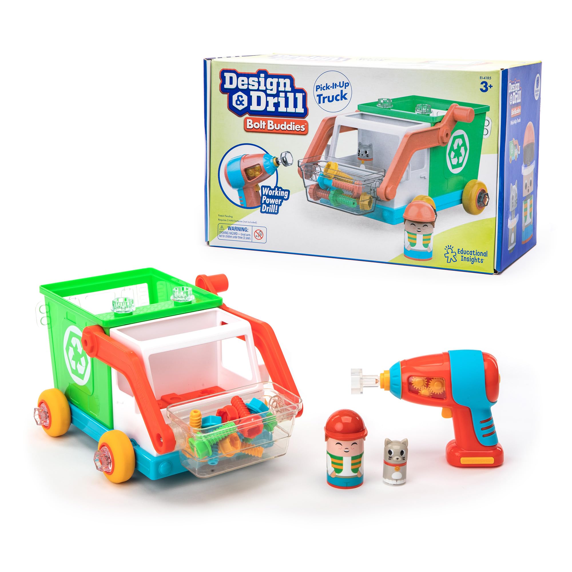 Learning Resources Design & Drill Bolt Buddies Pick-it-Up Truck