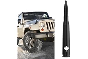 Canada Design Car Truck Bullet Antenna for Jeep Wrangler Gladiator JL JK JT Rubicon Sahara Unlimited Sport 4xe Willys Mojave 